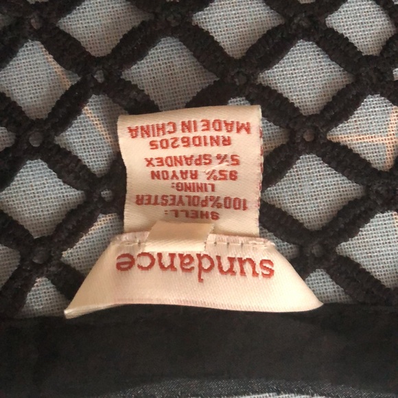 SUNDANCE: Black Crochet Top with cami - Picture 4 of 14